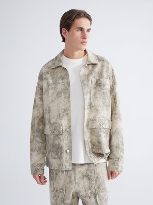 Lc Waikiki Yeni Sezon Rahat Kalıp Uzun Kollu Gabardin Erkek Gömlek Ceket