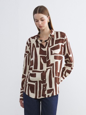 Lc Waikiki Yeni Sezon Desenli Kadın Gömlek