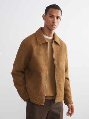 Lc Waikiki Yeni Sezon Standart Kalıp Gömlek Yaka Erkek Kaşe Mont