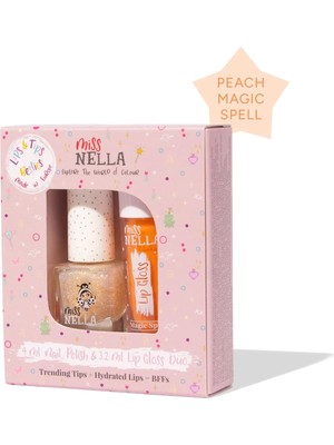 Smiggle Miss Nella Nella Lip Gloss & Oje Ikili Set