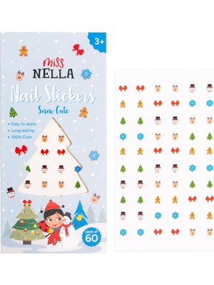 Smiggle Miss Nella - Kış Temalı Tırnak Çıkartmaları
