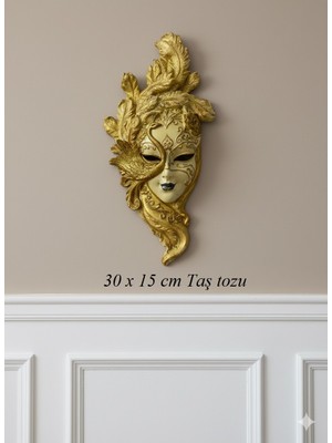 Merya Taş Tozu Venedik Maske Duvar Süsü