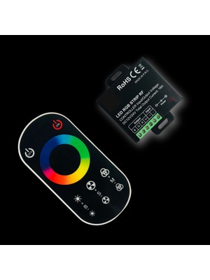 Tg Tek-İş Global Rgb LED Şerit Rf Dokunmatik Kumanda ve Kontrolcü Seti 12V 24V 18A Uzaktan Kumandalı