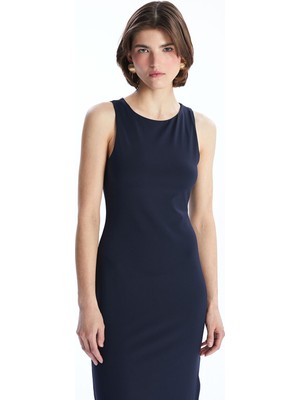 Lc Waikiki Yeni Sezon Bisiklet Yaka Krep Elbise