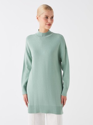 Lc Waikiki Yeni Sezon Yarım Balıkçı Yaka Oversize Kadın Triko Tunik