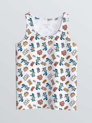 Lc Waikiki Yeni Sezon Bisiklet Yaka Baskılı Erkek Çocuk Atlet