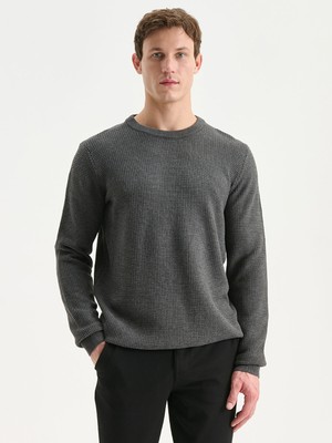 Lc Waikiki Yeni Sezon Bisiklet Yaka Kareli Erkek Triko Kazak