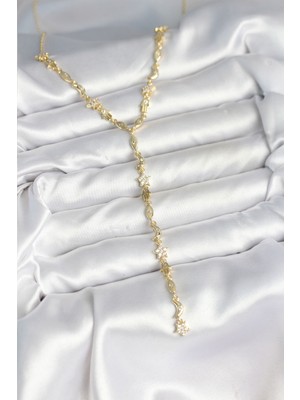 Bsre Pirinç Kadın Manifest Kolye (Gold Renk)