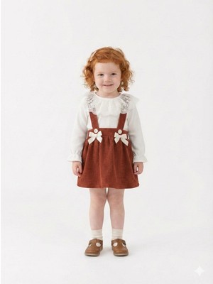 Miss Miya Kız Çocuk Kadife Bady Li Elbise