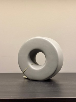 NuN Studio Mat Renk Modern Geometrik Dekoratif Vazo Obje (Tekli – Yuvarlak Form)