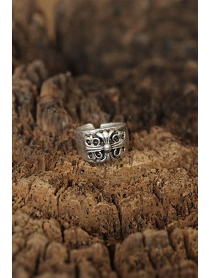 Maral Group Motifli Ayarlanabilir Erkek Yüzük