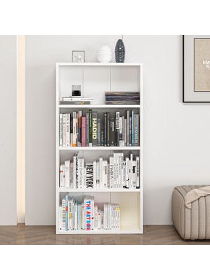 Homeizi Adel 3 Raflı Kitaplık - Beyaz