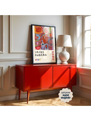 Persona Istanbul Yayoi Kusama "give Me Love" - Renkli Noktalar ve Sonsuzluk (Çerçevesiz)