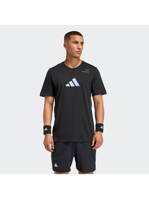 Adidas Tennis Category Graphic Siyah Erkek T-Shirt KE7260