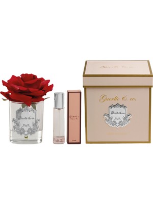 Guerlieandco. Kırmızı Tek Gül Gümüş