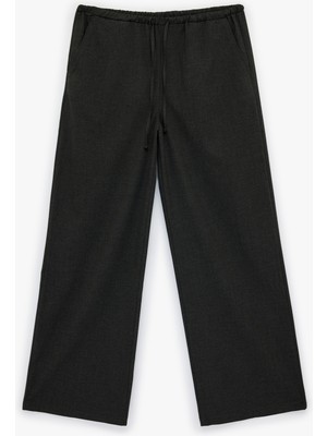 Koton Beli Bağcıklı Geniş Paça Pantolon