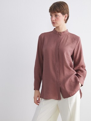 Lc Waikiki Yeni Sezon Oversize Modal Karışımlı Kadın Gömlek Tunik