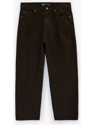 Koton Regular Fit Beş Cepli Pamuklu Bol Baggy Jean Pantolon