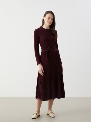 Lc Waikiki Yeni Sezon Bisiklet Yaka Kadın Triko Elbise