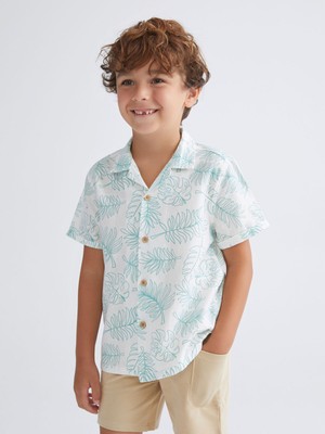 Lc Waikiki Yeni Sezon Rahat Kalıp Baskılı Erkek Çocuk Gömlek
