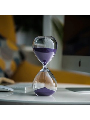 ForWhat Büro Ev Ofis Dekoru Için Tekli Cam Zaman Ölçer Kum Saati