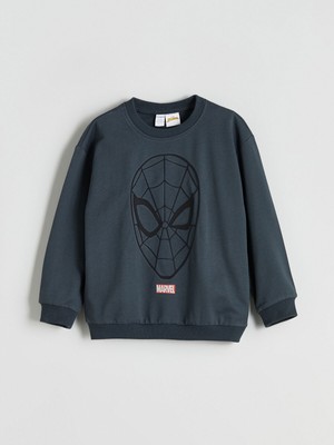 Lc Waikiki Yeni Sezon Spider-Man Baskılı Erkek Çocuk Sweatshirt