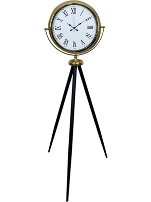 ForWhat Büro Ev Ofis Hediyesi Için Golden Roma Rakamlı Üç Ayaklı Dekoratif Saat