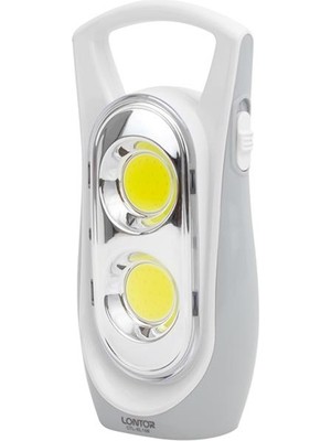 Novytech Lontor CTL-EL158 Iki Kademeli 2 Cob Led'li Şarjlı Işıldak Fener