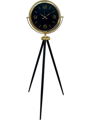 ForWhat Büro Ev Ofis Hediyesi Için Golden Dekorlu Üç Ayaklı Dekoratif Saat