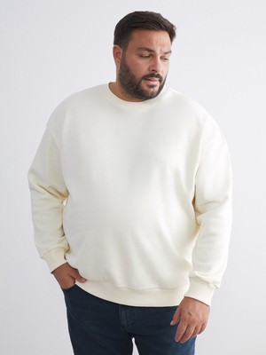 Lc Waikiki Yeni Sezon Büyük Beden Bisiklet Yaka Erkek Sweatshirt