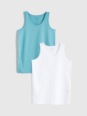 Lc Waikiki Yeni Sezon Bisiklet Yaka Erkek Çocuk Atlet 2'li