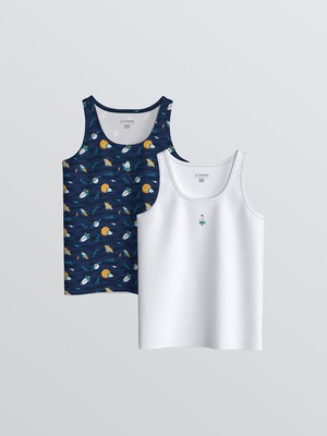 Lc Waikiki Yeni Sezon Bisiklet Yaka Erkek Çocuk Atlet 2'li