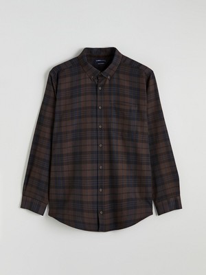 Lc Waikiki Yeni Sezon Regular Fit Uzun Kollu Ekose Gabardin Erkek Gömlek