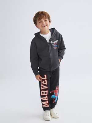 Lc Waikiki Yeni Sezon Kalın Spider-Man Baskılı Erkek Çocuk Jogger Eşofman Altı