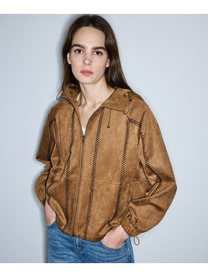 İpekyol Kontrast Dikişli Lazer Kesim Mont IS1260012028053