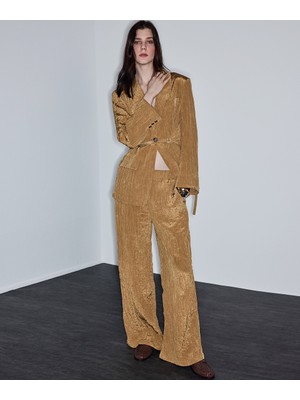 İpekyol Kırışık efektli pantolon IS1260003148003