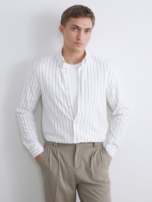 Lc Waikiki Yeni Sezon Slim Fit Uzun Kollu Çizgili Erkek Gömlek
