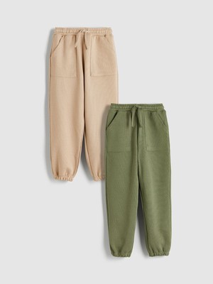 Lc Waikiki Yeni Sezon Beli Lastikli Erkek Çocuk Jogger Eşofman Altı 2'li