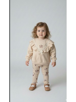 Vovido Kız Çocuk Fırfırlı Takım