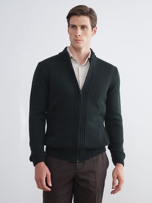 Lc Waikiki Yeni Sezon Standart Kalıp Dik Yaka Erkek Triko Hırka