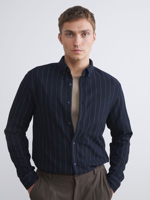 Lc Waikiki Yeni Sezon Slim Fit Uzun Kollu Çizgili Erkek Gömlek
