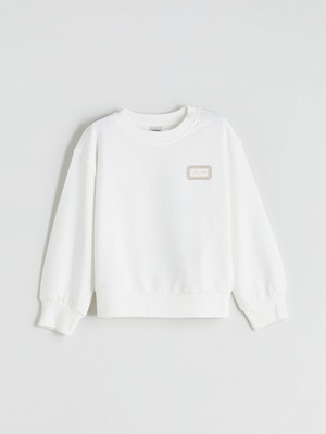 Lc Waikiki Yeni Sezon Bisiklet Yaka Kız Çocuk Sweatshirt