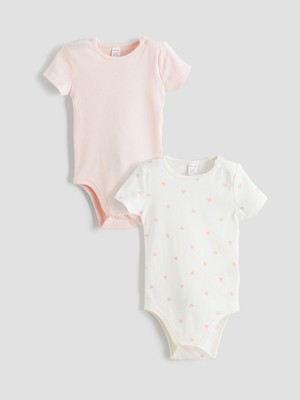 Lc Waikiki Yeni Sezon Bisiklet Yaka Kız Bebek Çıtçıtlı Body 2'li