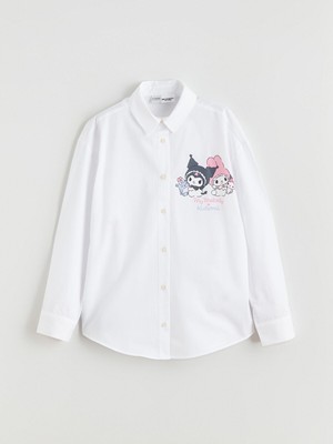 Lc Waikiki Yeni Sezon My Melody ve Kuromi Baskılı Kız Çocuk Gömlek