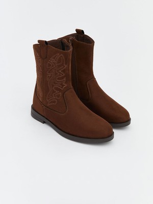 Lc Waikiki Yeni Sezon Süet Görünümlü Kız Çocuk Kovboy Bot