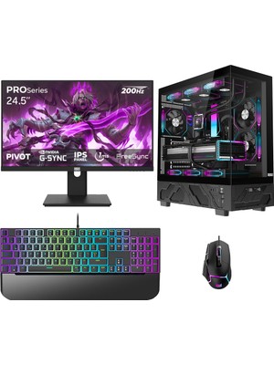 Dragos DRX7975 I5 12400F 16GB Ram 512GB M2 Nvme SSD Gigabyte 8GB RTX 5060 24.5 Inç 200Hz 1ms Oyuncu Oem Paket