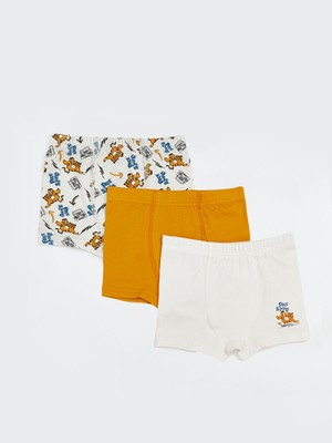 Lc Waikiki Yeni Sezon Beli Lastikli Baskılı Erkek Çocuk Boxer 3'lü