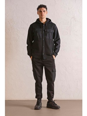 gmg firenze Kapüşonlu Çift Cepli Regular Erkek Dış Gömlek