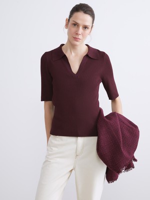 Lc Waikiki Yeni Sezon Polo Yaka Kadın Triko Kazak