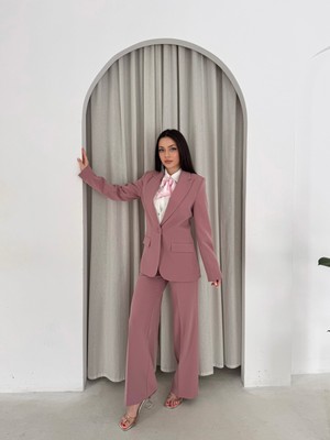Vuntal Butik Blazer Takım Elbise Tek Düğme Ceket Pantolon